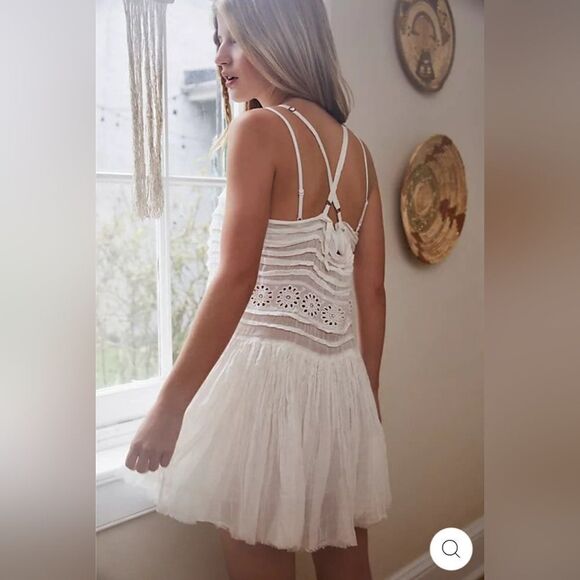 FREE PEOPLE One Annelise Slip Mini Dress Sz XS - Picture 3 of 12